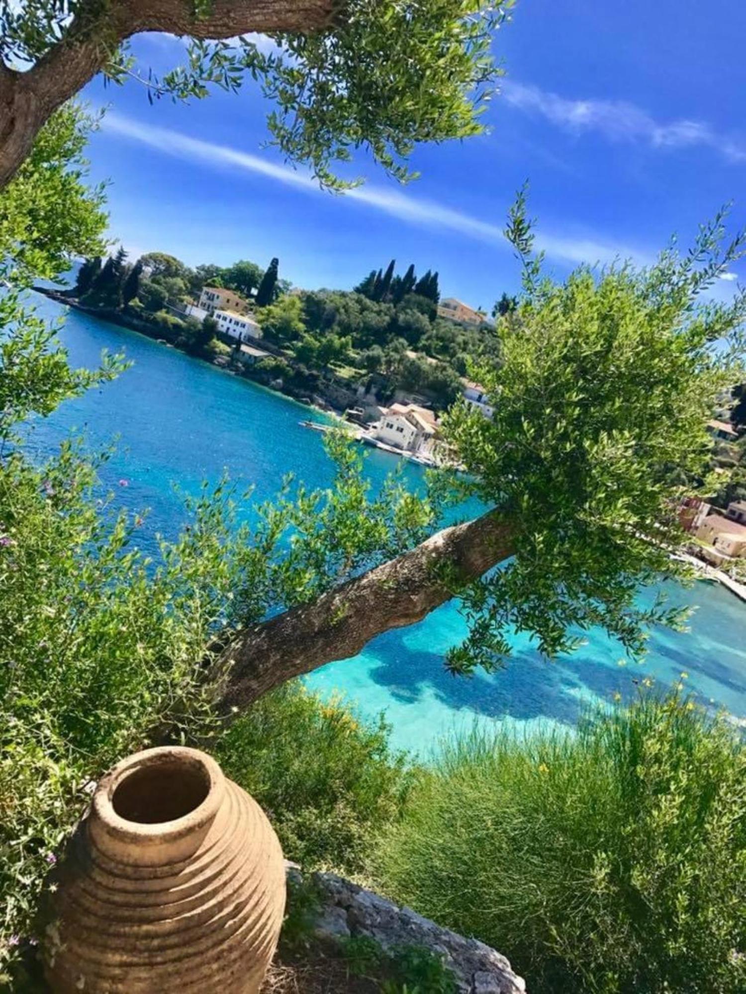 Aronis Spyros Panoramic Seaview Apartments Longos  Bagian luar foto
